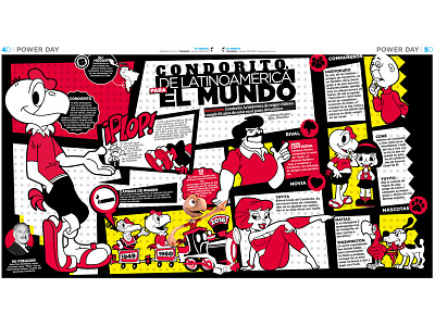 Condorito de Latinoamérica comic condorito editorialdesign illustration infografia infographic retro