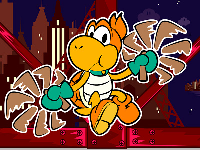 Miguel Ángel Koopa classic digital art nintendo nostalgia retro super mario tmnt vector vector art videogame