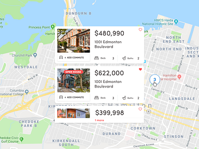 Real Estate Listings listings maps real estate results search ui ux