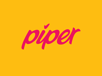 Script Logo - Piper cursive energy feminine font logo minimal script