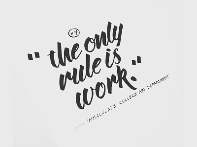 the only rule is work hand lettering lettering writing