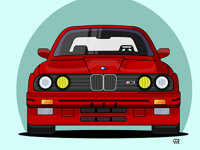 Bmw E30 - illustration by walid on Dribbble