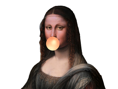 mona lisa 3d animation app branding camiseta graphic design icon leonardo de vinci lisa logo mona mona lisa motion graphics pegatina shirt sticker typography ui ux vector