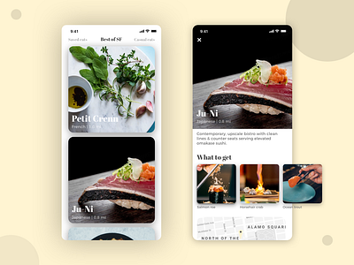 Best food of SF app food restaurant san francisco ui