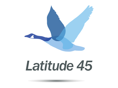 Lattitude 45 design logo