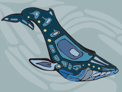 Graphic Whale illustration