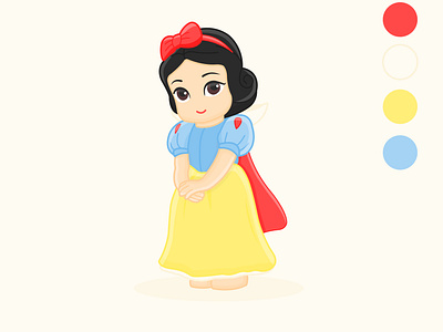 Fairytale character snow white