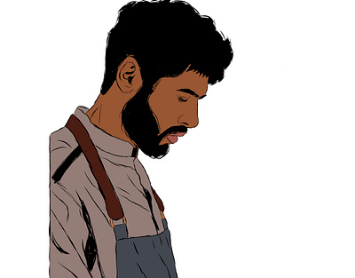 Chef art digital drawing illustration portrait sketch