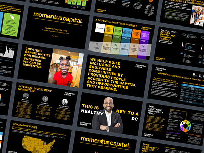 #Pitchdeck for Momentus Capital digital digital art graphic design presentation presentation design