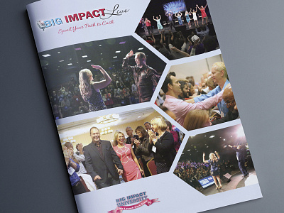 Big Impact Live Booklet Cover branding graphic design print design typography