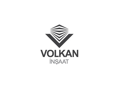 Volkan İnşaat (Sale) brand branding build build logo design building logo design logo type typography vector