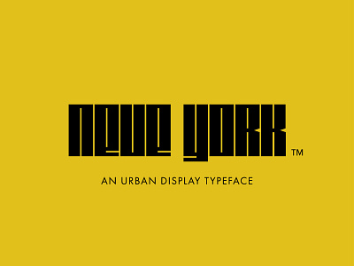 Neue York Typeface bold condensed font type typeface typography urban urban font