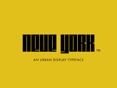 Neue York Typeface