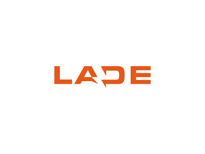 Lade Wordmark Concept clever electric electric supply lightning logo minimal modern wordmark