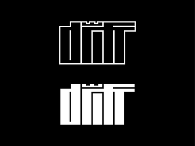 Drift black and white clean crown custom lettering drift logo logotype modern typography