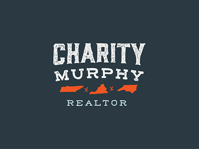 Charity Murphy Logo brand identity customtype handdrawn handlettering industrial logo realtor realty southern