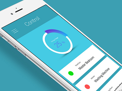 House Control app control dashboard interactive product design smart home ui design