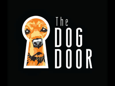 Dog Door branding identity illustration logo