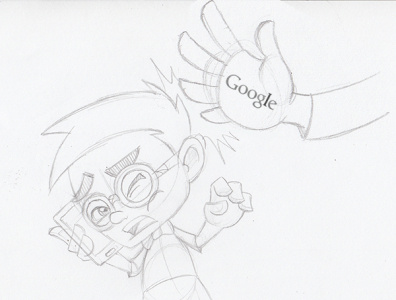 Google Slap Artwork: Concept Sketch through Final Art