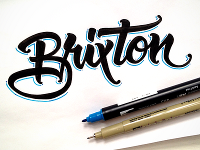 Brixton calligraphy handlettering lettering typography