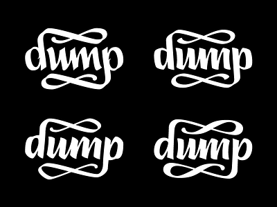 Dump branding graffiti lettering logotype typography