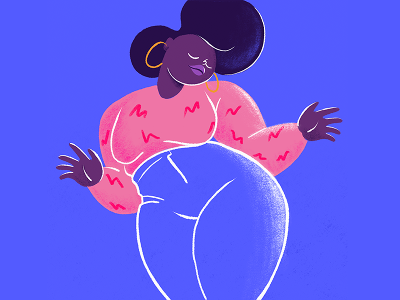 dance dance dance! feminism procreate girl party music game design empower empowering character design character design illustration dance woman