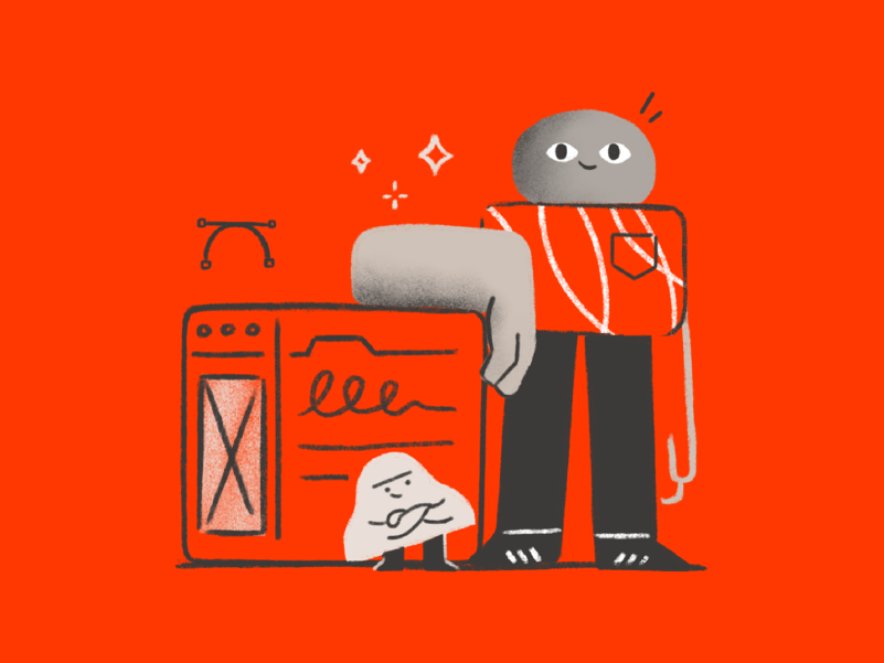 A match made in heaven browser character character design design education illustration illustrator poster procreate shapes ui ux workshop