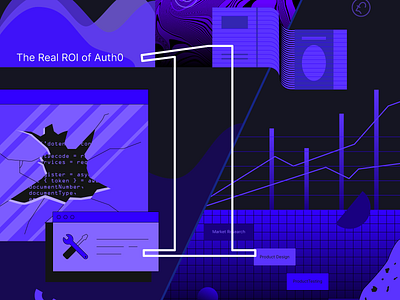 ROI on Identity Management auth0 blog code design financial graphs illustration investment roi security technology typography vectors