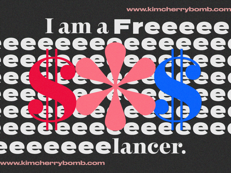 I am a freeeeeeeeelancer 2d animation branding design freelance freelancer kinetic type typogaphy