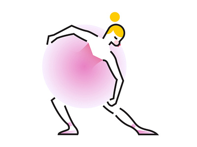 The pink dancer