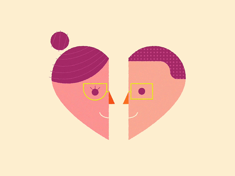 Kiss 2d aniamtion animation animation 2d boy couple cute dating day design gif girl heart illustration kiss kissing love pink valentine vector