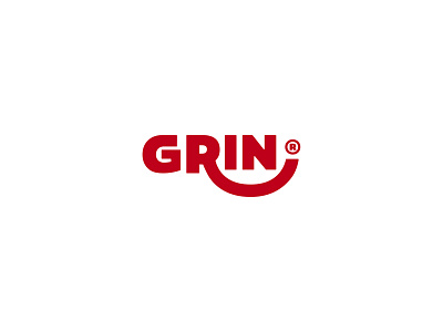 Grin branding design logo typography