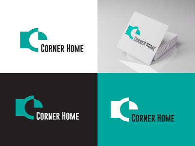 corner home minimalist logo