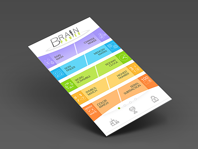 Brainpower App icons mobile ui ui design ux visual design