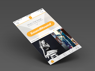 Soundhound Practice Mockup gui icons mobile ui ui design ux visual design