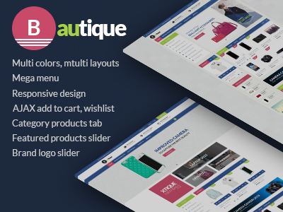 Bautique - Mega Shop Responsive Magento Theme clothing digital fashion magento responsive template theme