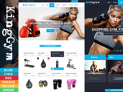 Kinggym - Fitness, Gym and Sport Magento theme magento sport theme