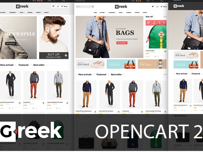 Greek - Responsive OpenCart Theme opencart responsive template theme