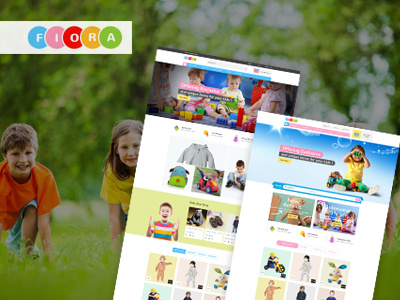 Fiora - Kids Responsive Magento Theme fashion kids magento responsive templates theme