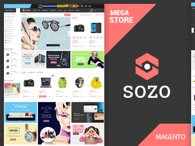 SOZO - Fluid Full Screen Magento Theme