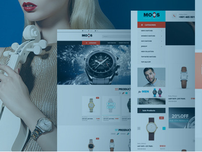 Moos - Watches Store Responsive Magento Theme magento responsive templates theme watches