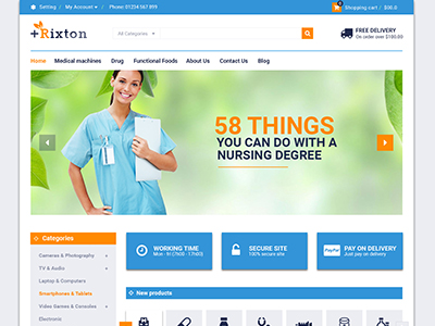 Rixton - Drug Store Responsive Magento Theme