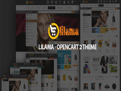 Lilama - Mega Shop Responsive OpenCart 2 Theme digital mega shop opencart responsive templates theme