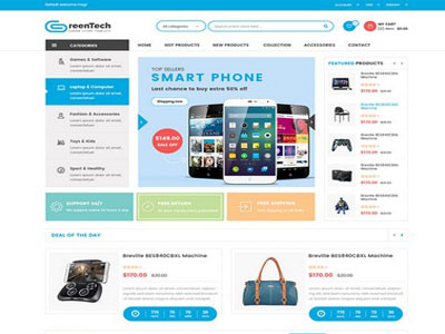 GreenTech - Shopping Responsive Magento Theme