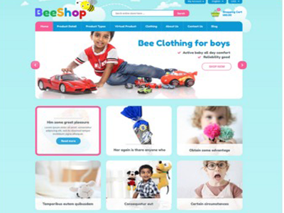 BeeStore - Responsive Magento Kids Theme fashion magento theme kids magento theme magento kids theme responsive magento theme