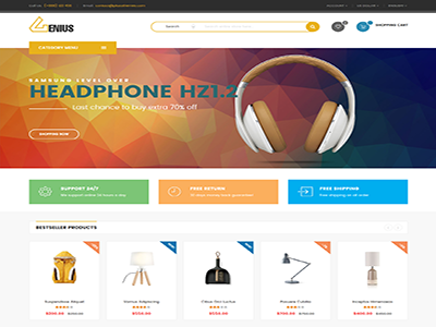 Genius – Multipurpose Responsive Magento 2 Theme magento 2 theme magento templates magento themes responsive magento