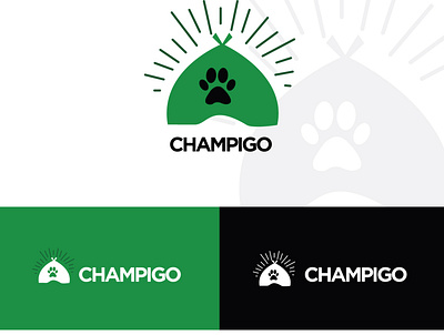 Baby Paw Logo Concept design icon logo