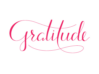 Gratitude Lettering