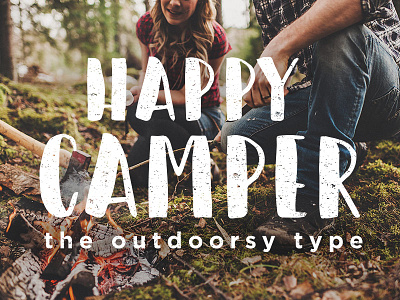 Happy Camper Font brushlettering design download font free lettering type typography