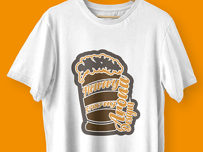 beer t shirt thypograpy